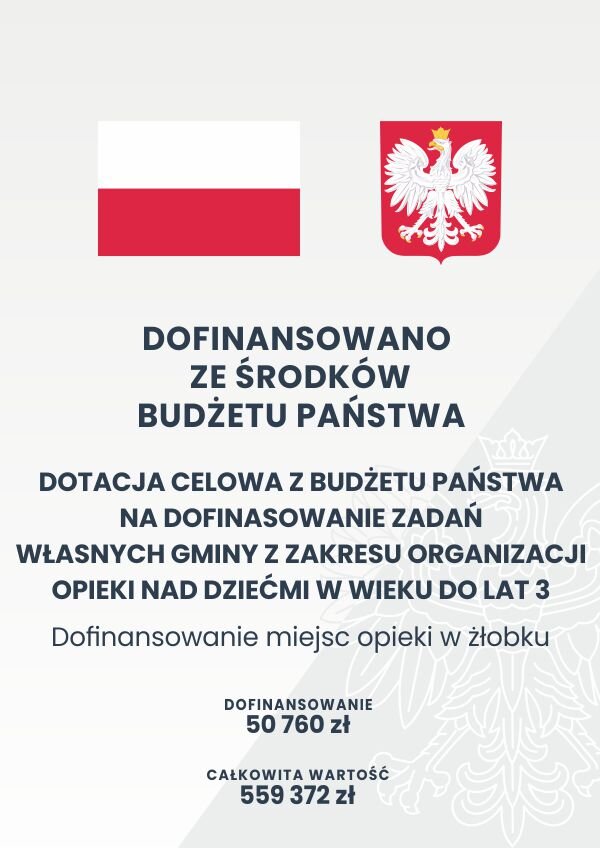 Plakat informacyjny o projekcie