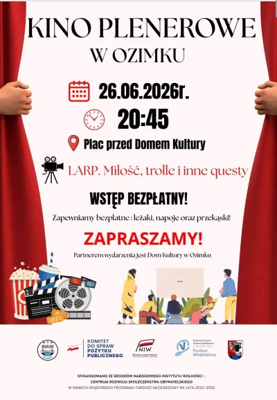 KINO PLENEROWE W OZIMKU!
