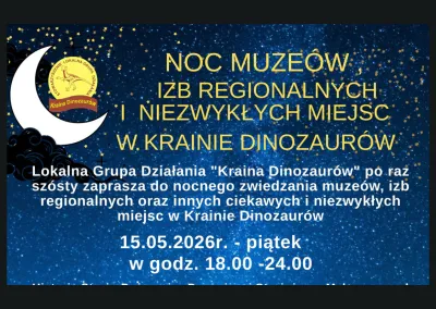 Wieczór z historią lokalną – Noc Muzeów w Krainie Dinozaurów!