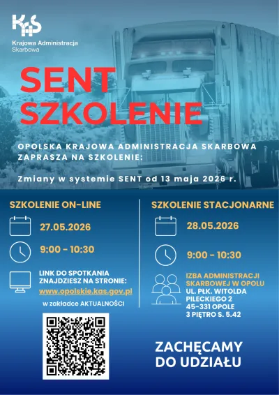 SENT szkolenie  plakat