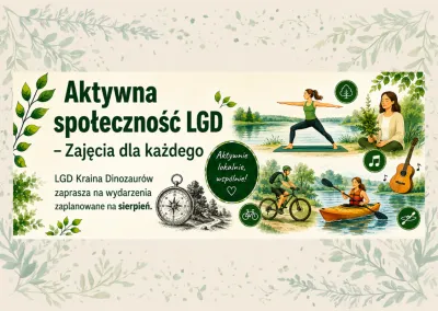 Aktywny sierpień z LGD Kraina Dinozaurów – zajęcia dla każdego!