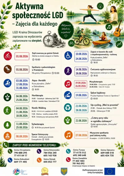 Zajęcia sierpień