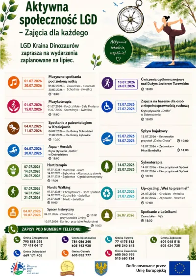 ,,Aktywna LGD - zajęcia dla każdego'' - program na lipiec