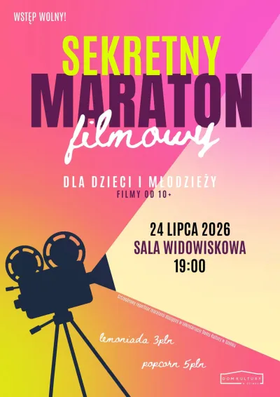 Sekretny Maraton Filmowy i Kulturalny Vibe - dyskoteka dla dorosłych