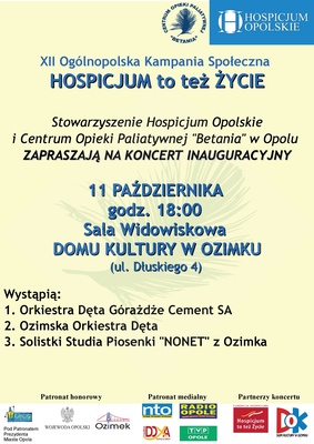 plakat koncert inauguracyjny m