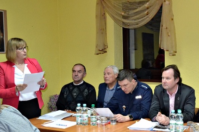 Pani sołtys Julita Widera wita gości