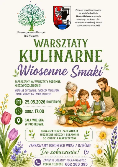 Warsztaty kulinarne "Wiosenne Smaki"
