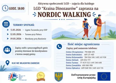 Nordic walking - Aktywna społeczność LGD - zajęcia dla każdego