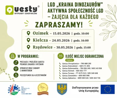 Questy - wyprawa odkrywców - Aktywna społeczność LGD - zajęcia dla każdego