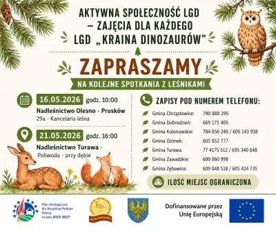 Spotkanie z leśnikiem - Aktywna społeczność LGD - zajęcia dla każdego
