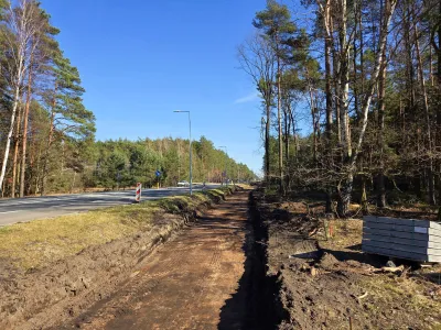 Trwają prace nad budową ścieżki pieszo-rowerowej