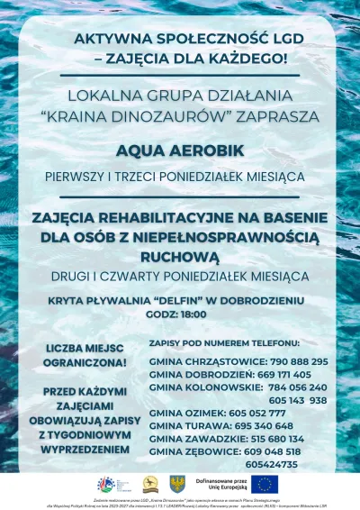 Aqua Aerobik - Aktywna społeczność LGD - zajęcia dla każdego